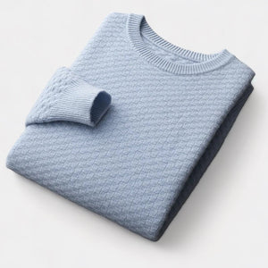OLD MONEY Merino Wool Checkered Sweater