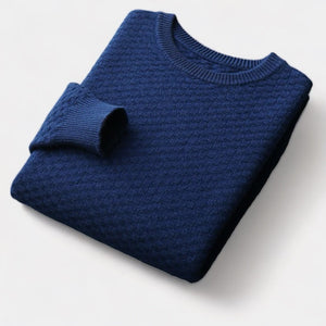 OLD MONEY Merino Wool Checkered Sweater