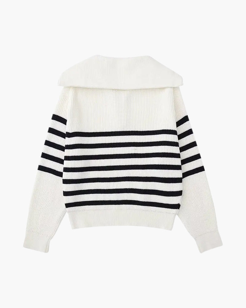 Valentin Striped Zip Knit