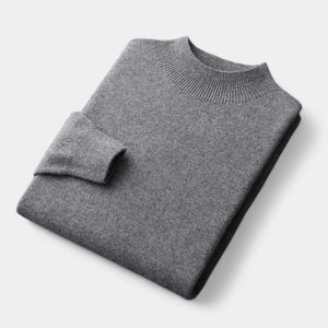 OLD MONEY Merino Wool Half Turtleneck Sweater