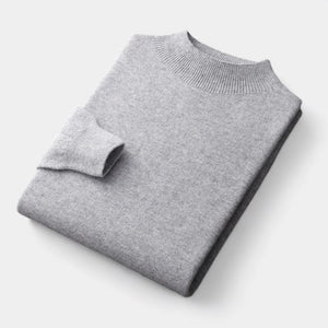 OLD MONEY Merino Wool Half Turtleneck Sweater