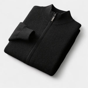 OLD MONEY Merino Wool Zip Sweater