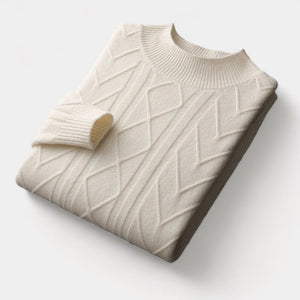OLD MONEY Merino Wool Tressed Sweater