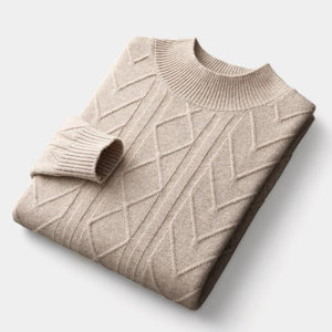 OLD MONEY Merino Wool Tressed Sweater