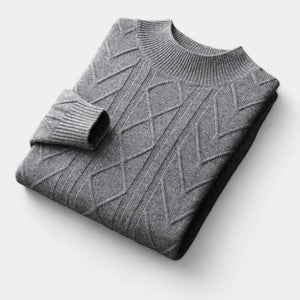 OLD MONEY Merino Wool Tressed Sweater