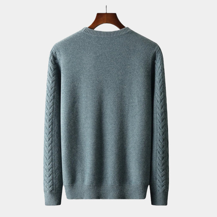 OLD MONEY Merino Wool Jacquard Sweater