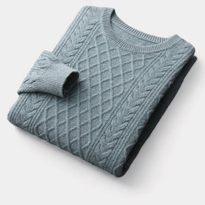 OLD MONEY Merino Wool Jacquard Sweater
