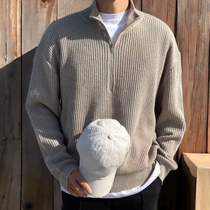 OLD MONEY Half-Zip Sweater
