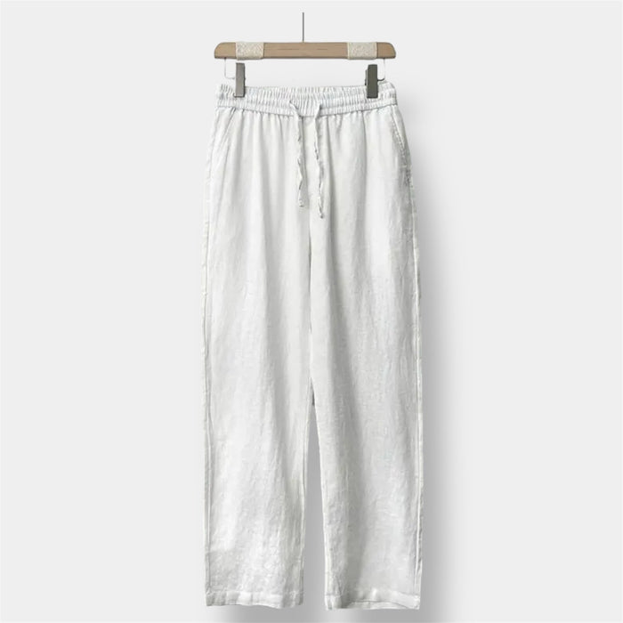 OLD MONEY Straight Fit Linen Pant
