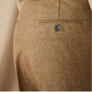 OLD MONEY Pleated Wool Trousers