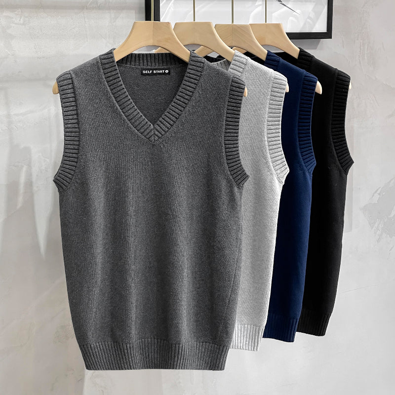 V-neck Business Vest Sweater