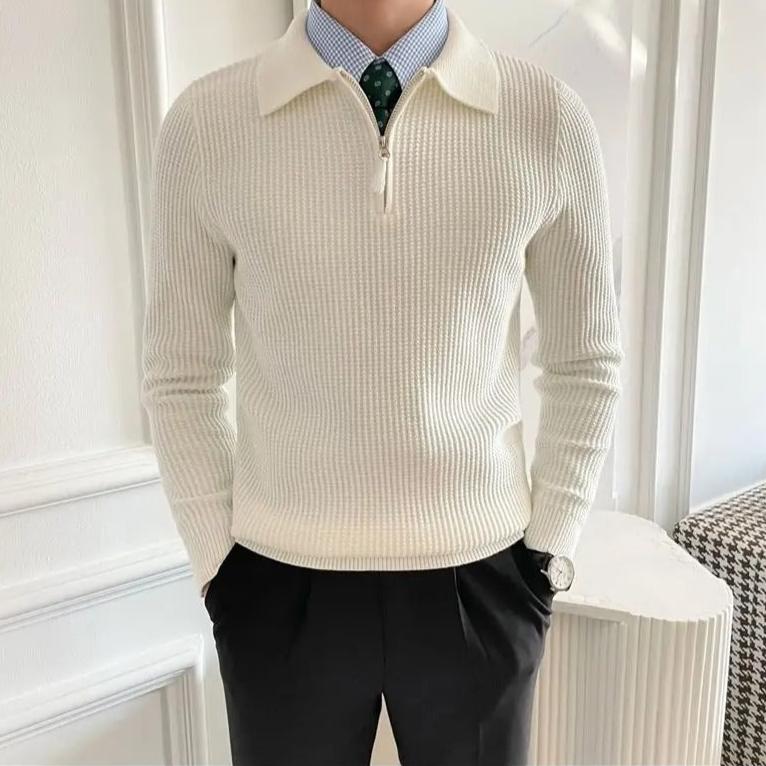 Julius V-Neck Zip Knit