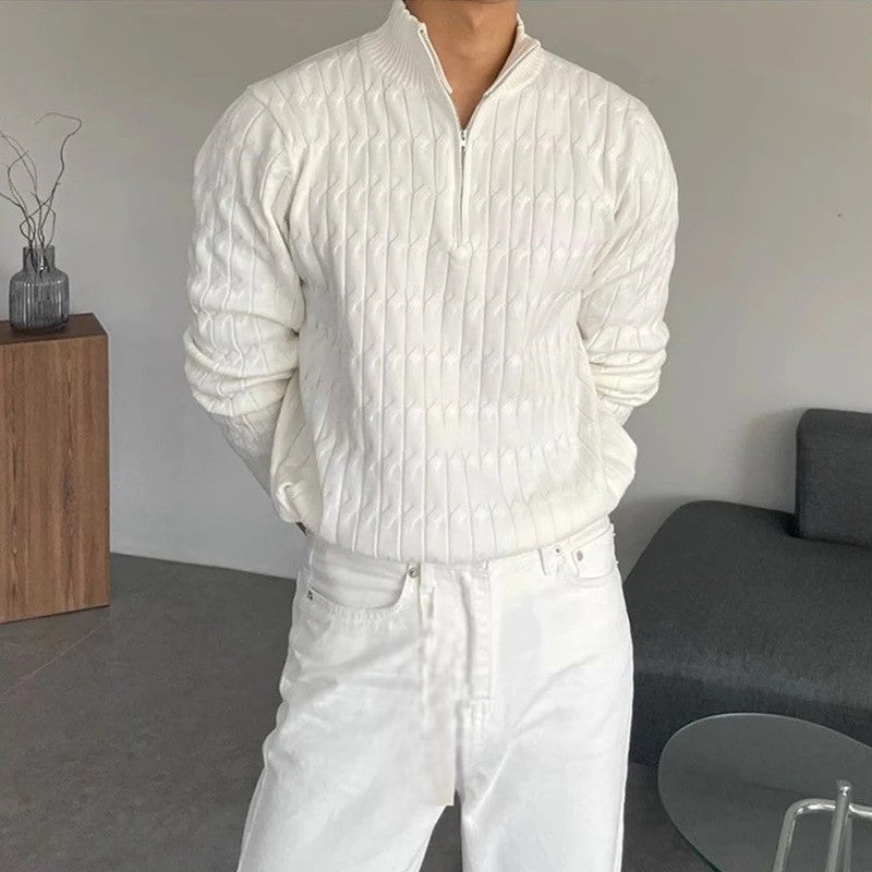 Sullivan Jacquard Zip Knit